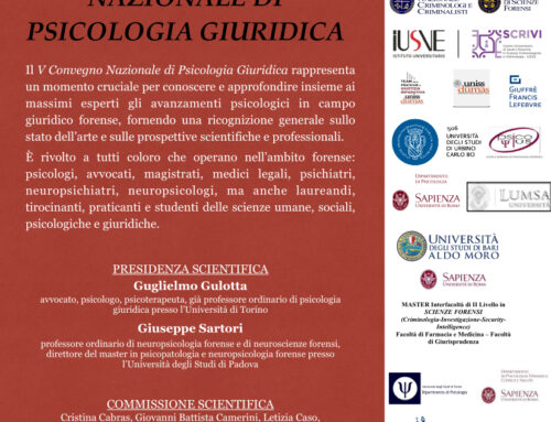 V Convegno nazionale Psicologia Giuridica [12, 13, 14 maggio 2023, Milano]