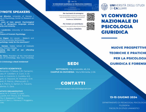 VI Convegno Nazionale di Psicologia Giuridica – Cagliari